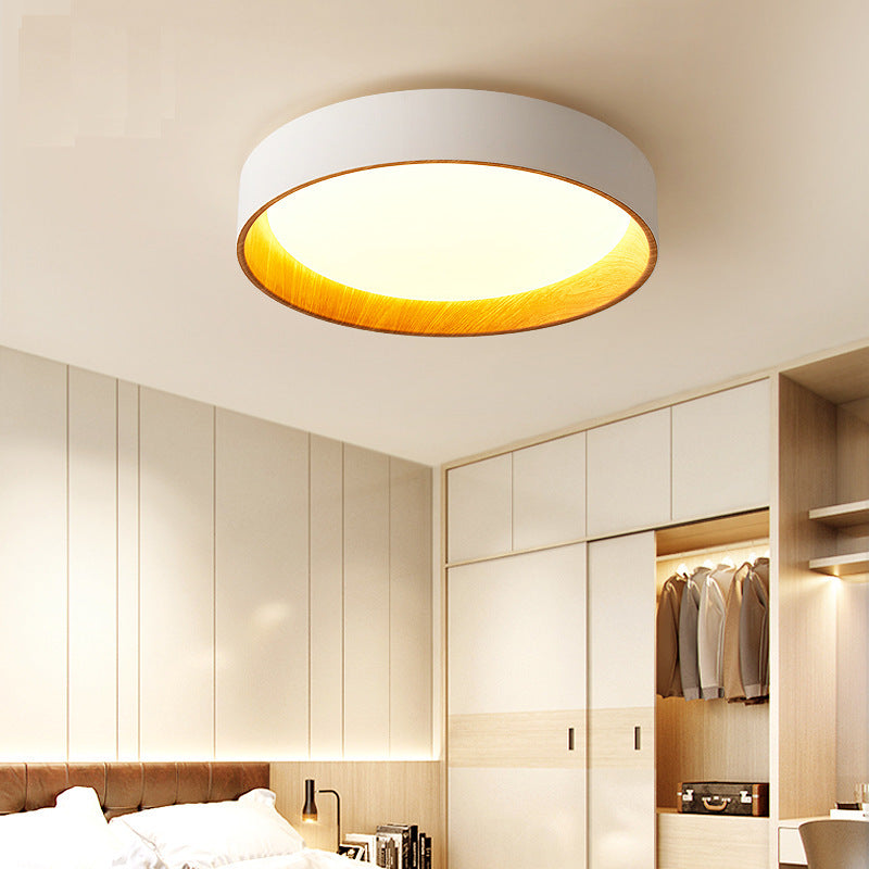 Modern Contracted Master Bedroom Guest Bedroom Wood Grain Color Room Light