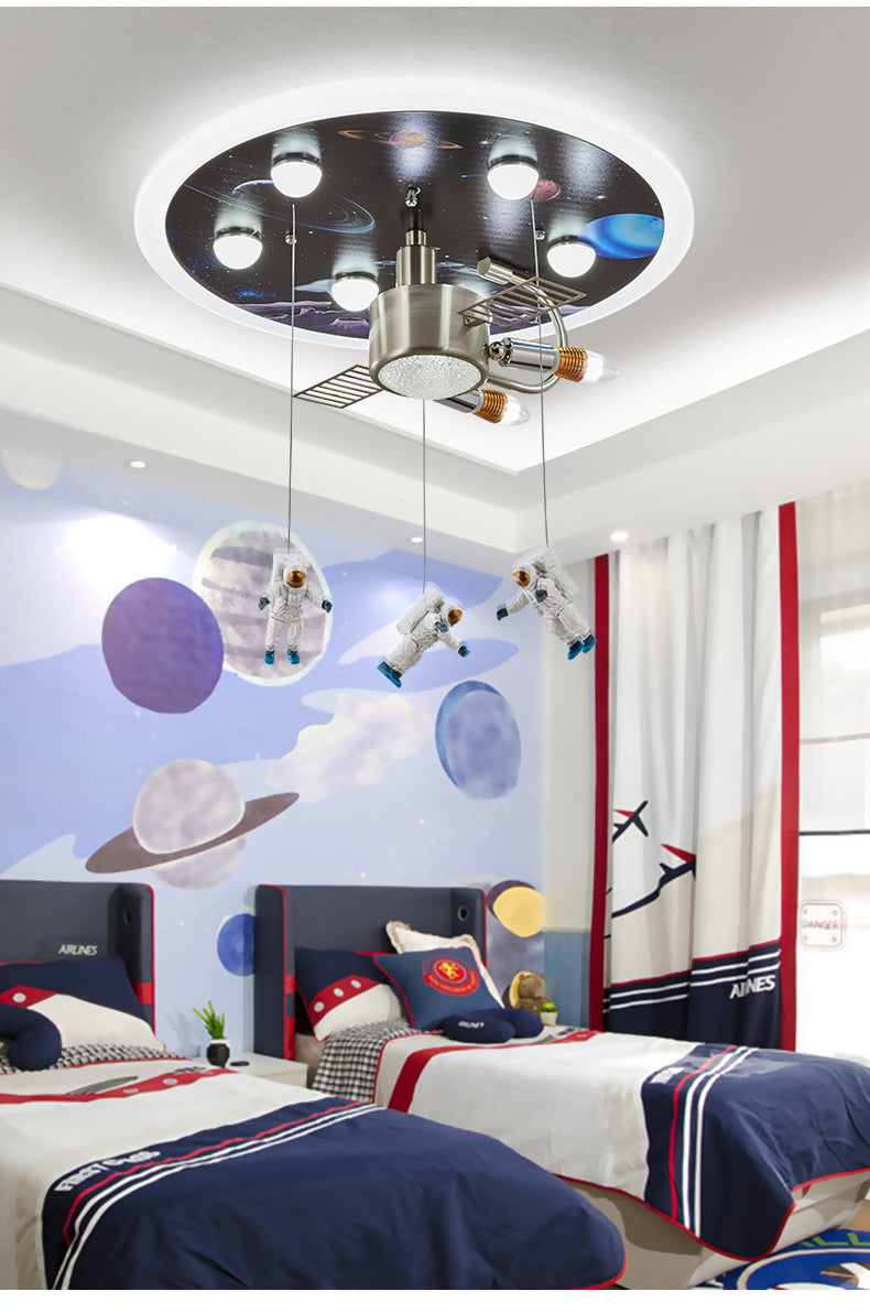 Children's Bedroom Space Man Ceiling Lamp